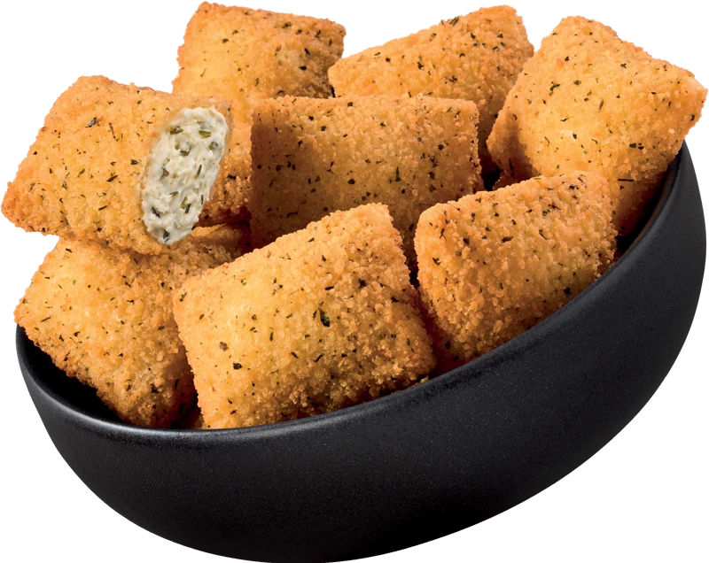 Crunchy Cream Cheese & Herb Cubes